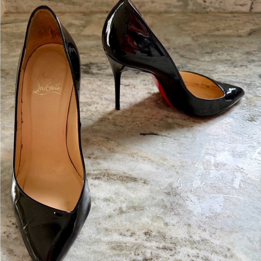 Christian Louboutin Patent Black Heels